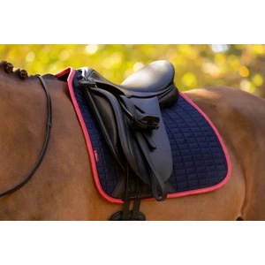 LeMieux Suede Dressage Square  - Navy/Cranberry 