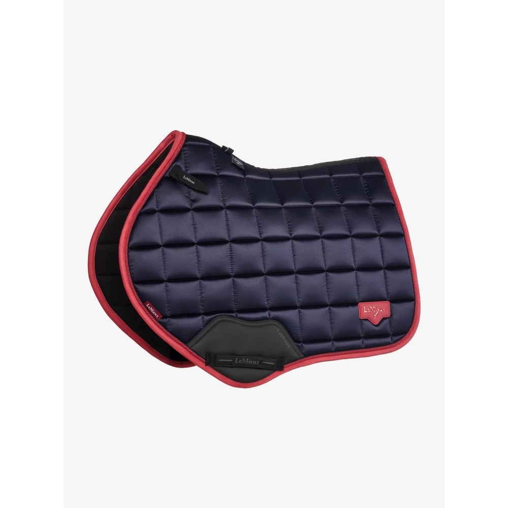 LeMieux Loire Classic Close Contact Square  - Navy/Cranberry in Navy/Cranberry