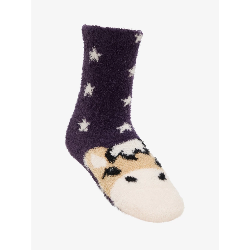 LeMieux Mini Fluffy Character Socks  - Juniper in Juniper