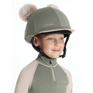 LeMieux Mini Double Pom Hat Silk  - Rosemary in Rosemary
