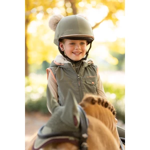 LeMieux Mini Double Pom Hat Silk  - Rosemary in Rosemary