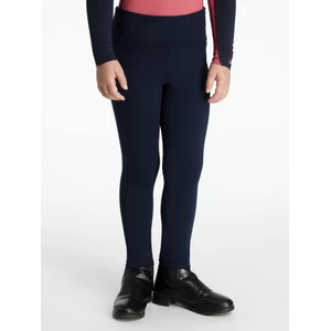 LeMieux Mini Nora Brushed Pull On thermal riding leggings - Navy 