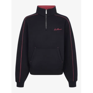 LeMieux Young Rider Kate Quarter Zip Sweat  - Navy/Cranberry in Navy/Cranberry