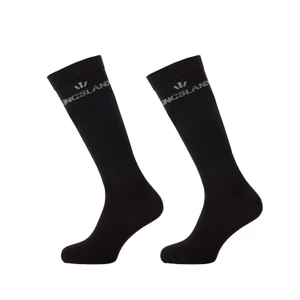 Kingsland KLMona Dressage Show Socks 2-Pack - Black in Black