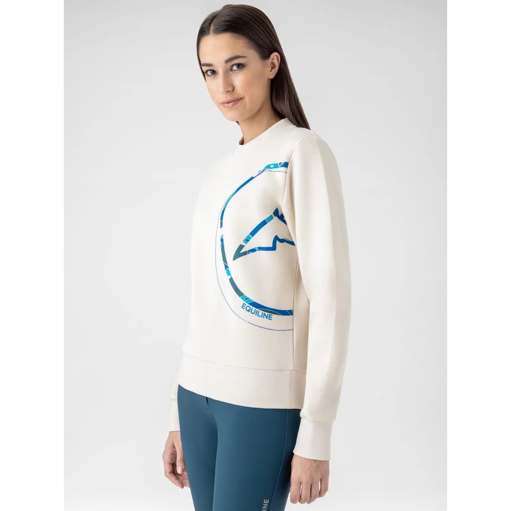 Equiline Women's Crewneck Sweatshirt - Tofu in Tofu