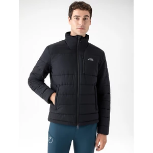Equiline Men's Padded Jacket - Black in Black