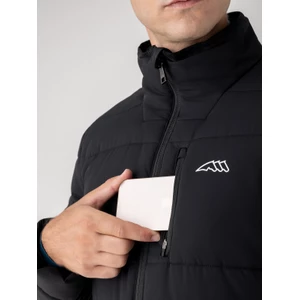 Equiline Men's Padded Jacket - Black in Black