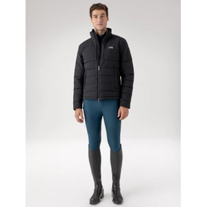 Equiline Men's Padded Jacket - Black in Black