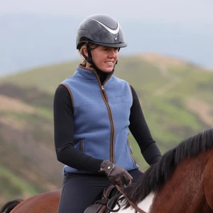 Aubrion Core Fleece Gilet - Blue in Blue
