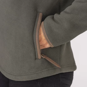 Aubrion Core Half Zip Fleece - Green in Green