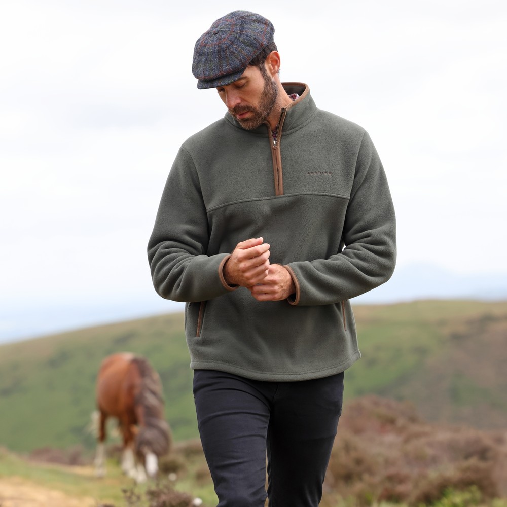 Aubrion Core Half Zip Fleece - Gents - Green
