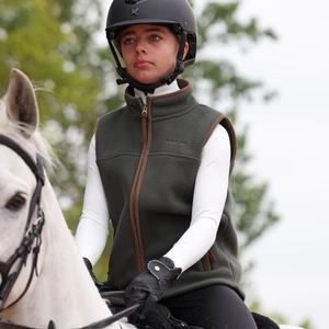Aubrion Core Fleece Gilet - Young Rider - Green 