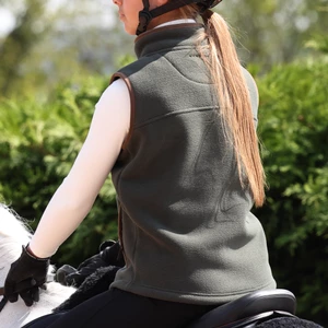Aubrion Core Fleece Gilet - Young Rider - Green in Green