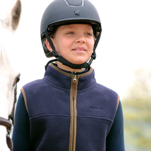 Aubrion Core Fleece Gilet - Young Rider - Navy in Navy