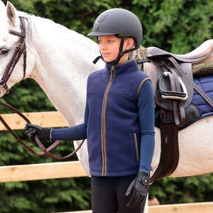 Aubrion Core Fleece Gilet - Young Rider - Navy in Navy