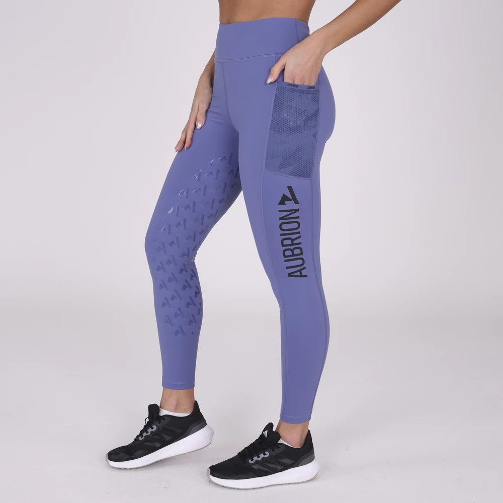 Aubrion Non-Stop Riding Tights  - Sky in Sky