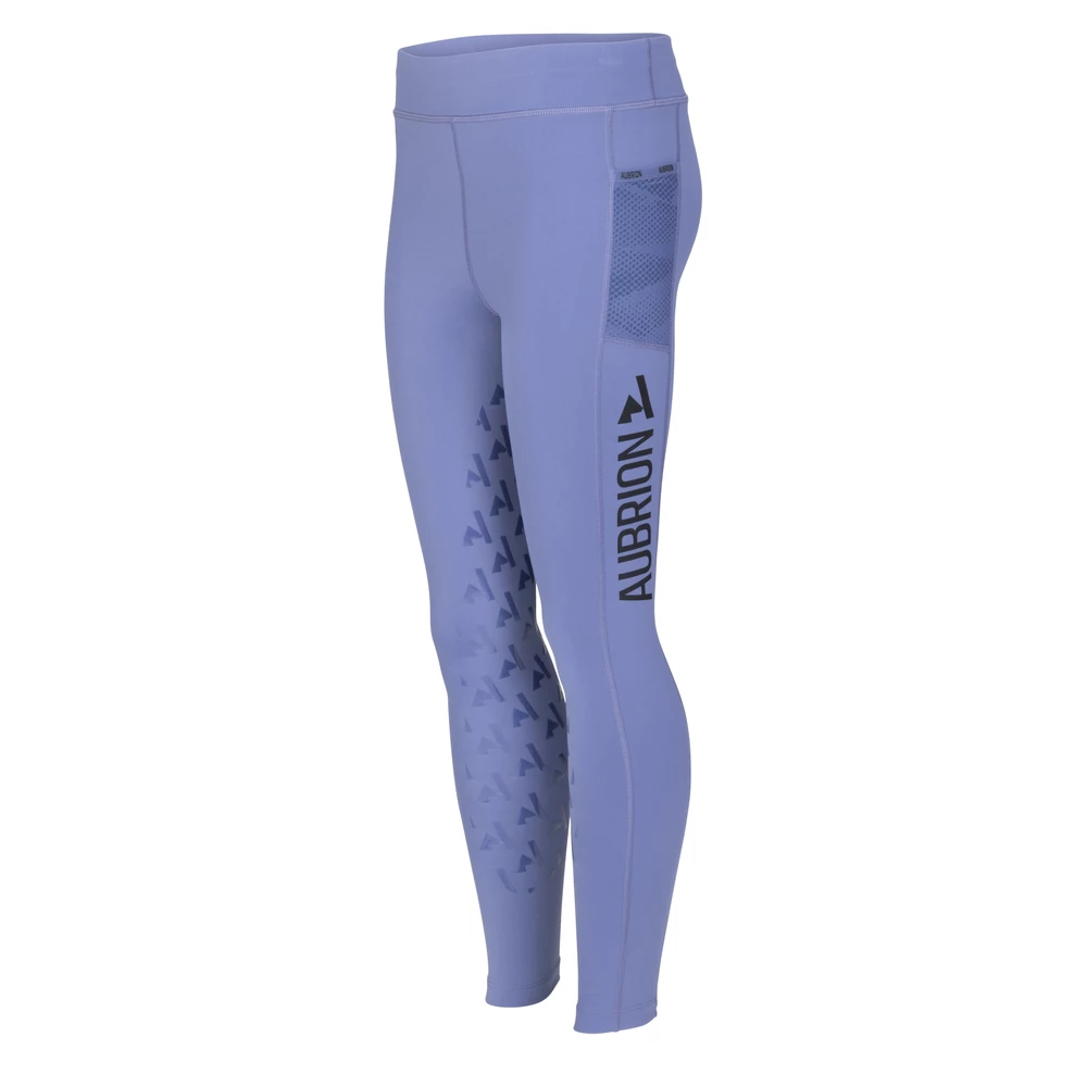 Aubrion React Non-Stop Riding Tights - Young Rider - Sky in Sky