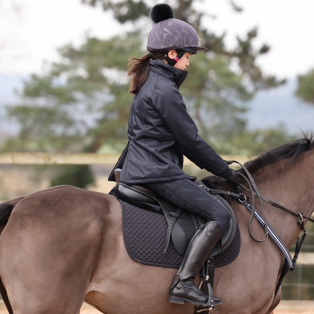 Aubrion React Mid Length Coat - Young Rider  - Shadow