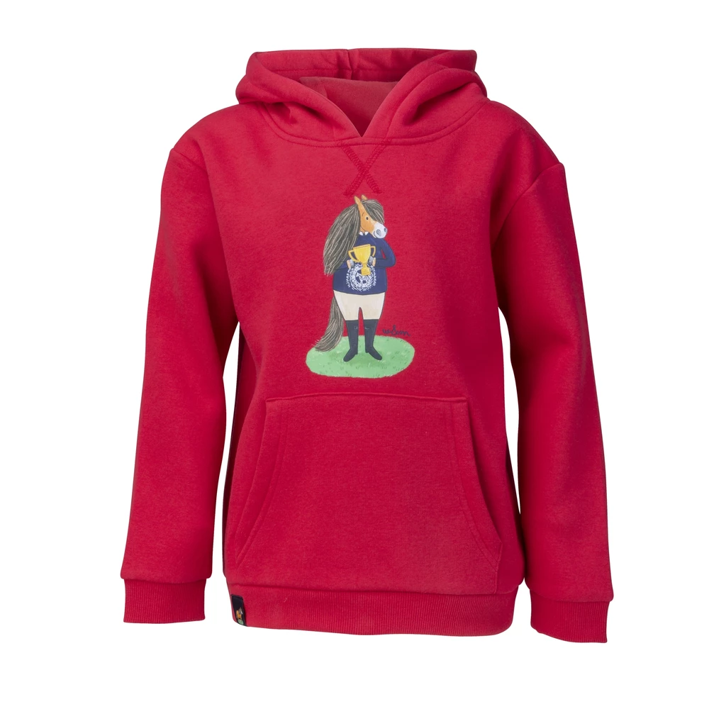 Tikaboo Winnie & Me Hoodie - Red in Red