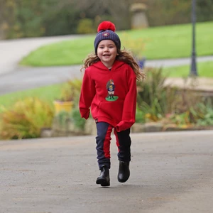 Tikaboo Winnie & Me Hoodie - Red in Red