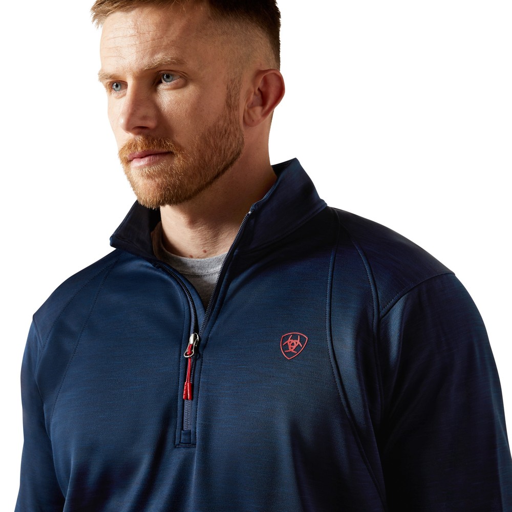 Ariat Mens Team Eq 1/2 Zip - Navy