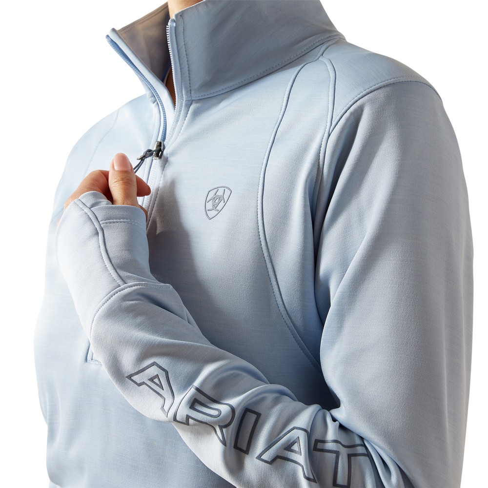 Ariat Womens Team Eq 1/2 Zip - Skyway