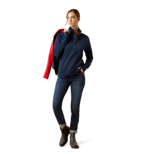 Ariat Womens Team Eq 1/2 Zip - Navy in Navy