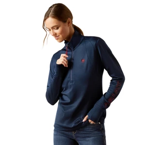 Ariat Womens Team Eq 1/2 Zip - Navy in Navy