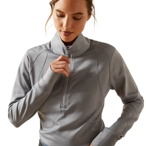 Ariat Womens Team Eq 1/2 Zip - Alloy Heather in Alloy Heather