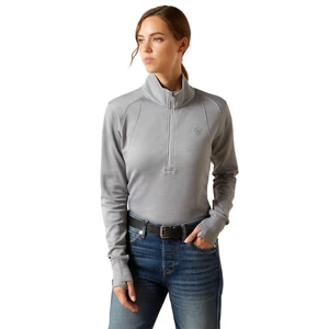 Ariat Womens Team Eq 1/2 Zip - Alloy Heather in Alloy Heather