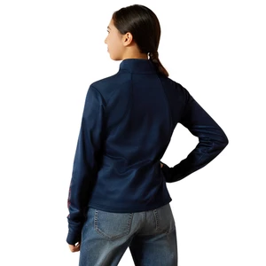 Ariat Youth Team Eq 1/2 Zip- Navy 