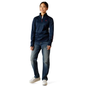 Ariat Youth Team Eq 1/2 Zip- Navy in Navy
