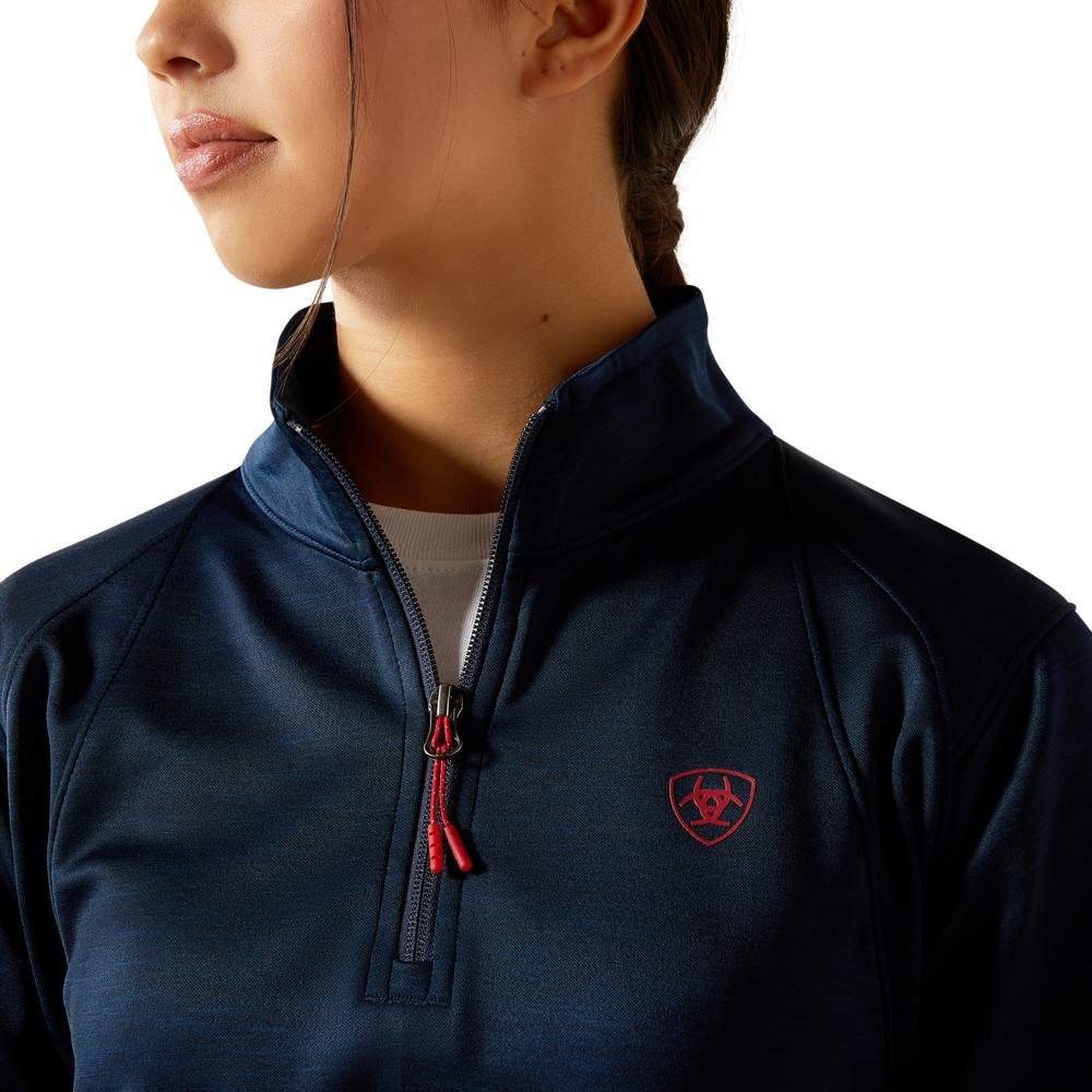 Ariat Youth Team Eq 1/2 Zip- Navy