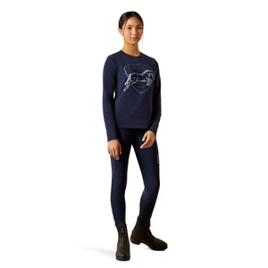 Ariat Youth Liberty Jump Long sleeve Tshirt - Navy in Navy