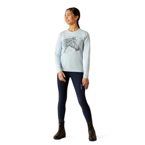 Ariat Youth Happy Long sleeve Tshirt - Skyway in Skyway