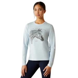 Ariat Youth Happy Long sleeve Tshirt - Skyway in Skyway