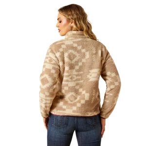 Ariat Womens Berber Snap Front Sweatshirt - Lone Ridge Print 