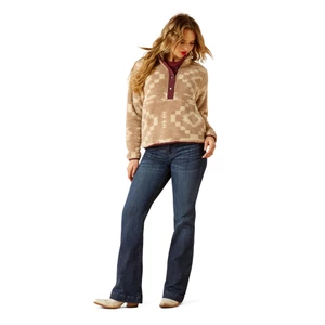 Ariat Womens Berber Snap Front Sweatshirt - Lone Ridge Print in Lone Ridge Print
