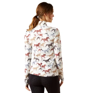 Ariat Womens Lowell 3.0 1/4 Zip Long sleeve Baselayer - Painted Ponies Print 