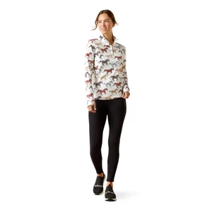 Ariat Womens Lowell 3.0 1/4 Zip Long sleeve Baselayer - Painted Ponies Print in Painted Ponies Print