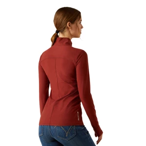 Ariat Womens Lowell 3.0 1/4 Zip Long sleeve Baselayer - Madder Brown 