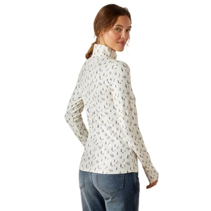 Ariat Womens Lowell 3.0 1/4 Zip Long sleeve Baselayer - Forest Horses 