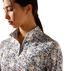 Ariat Youth Lowell 3.0 1/4 Zip Long sleeve Baselayer - Posey Pony Print in Posey Pony Print