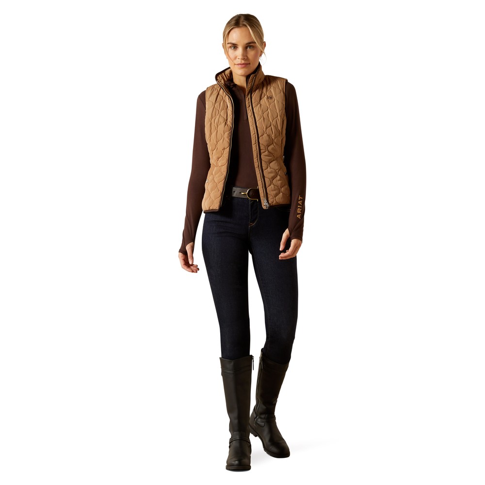 Ariat Womens Ashley 2.0 Insulated Vest - Tiger's Eye