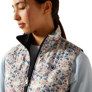 Ariat Youth Bella Insulated Reversible Vest- Posey Pony Print in Posey Pony Print