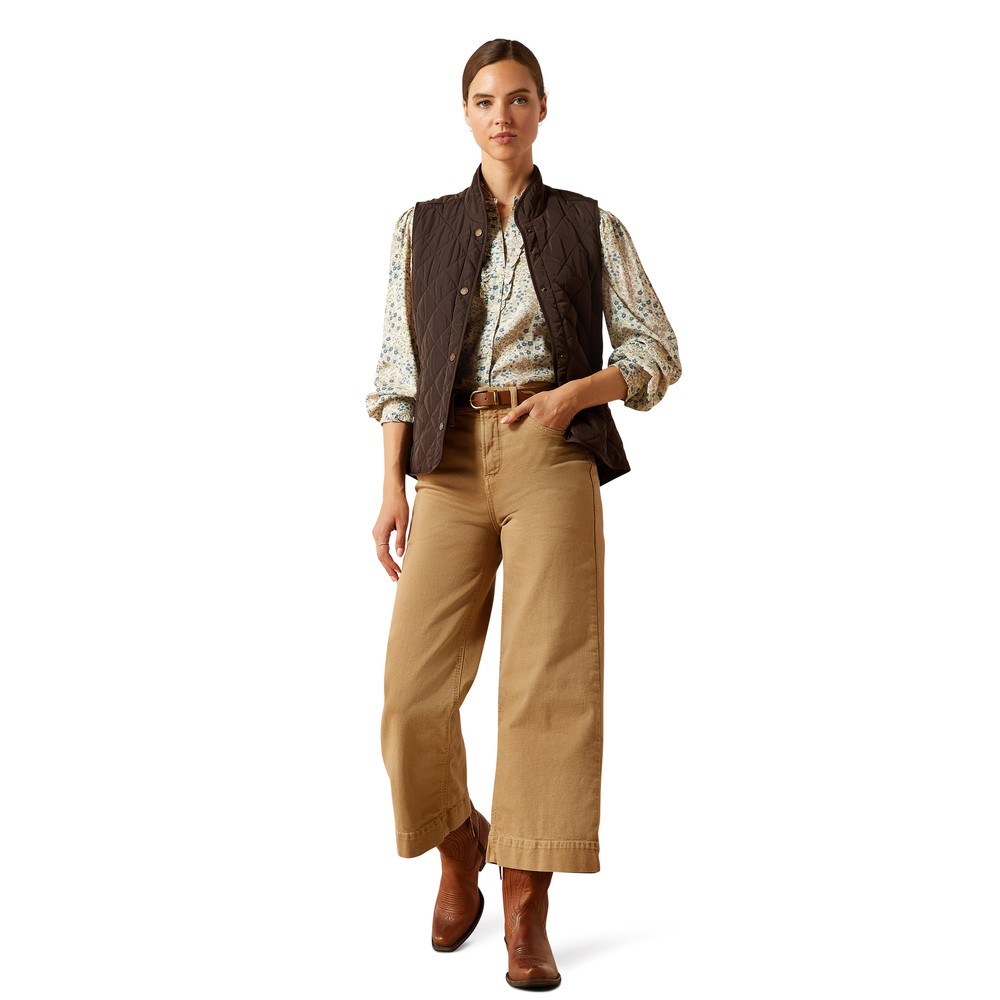 Ariat Womens Woodside Vest - Coffee Bean