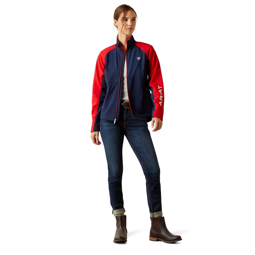 Ariat Womens Team Eq Jkt - Navyt/Red