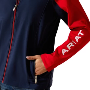 Ariat Youth Team Eq Jacket - Navy/Red in Navyt/Red