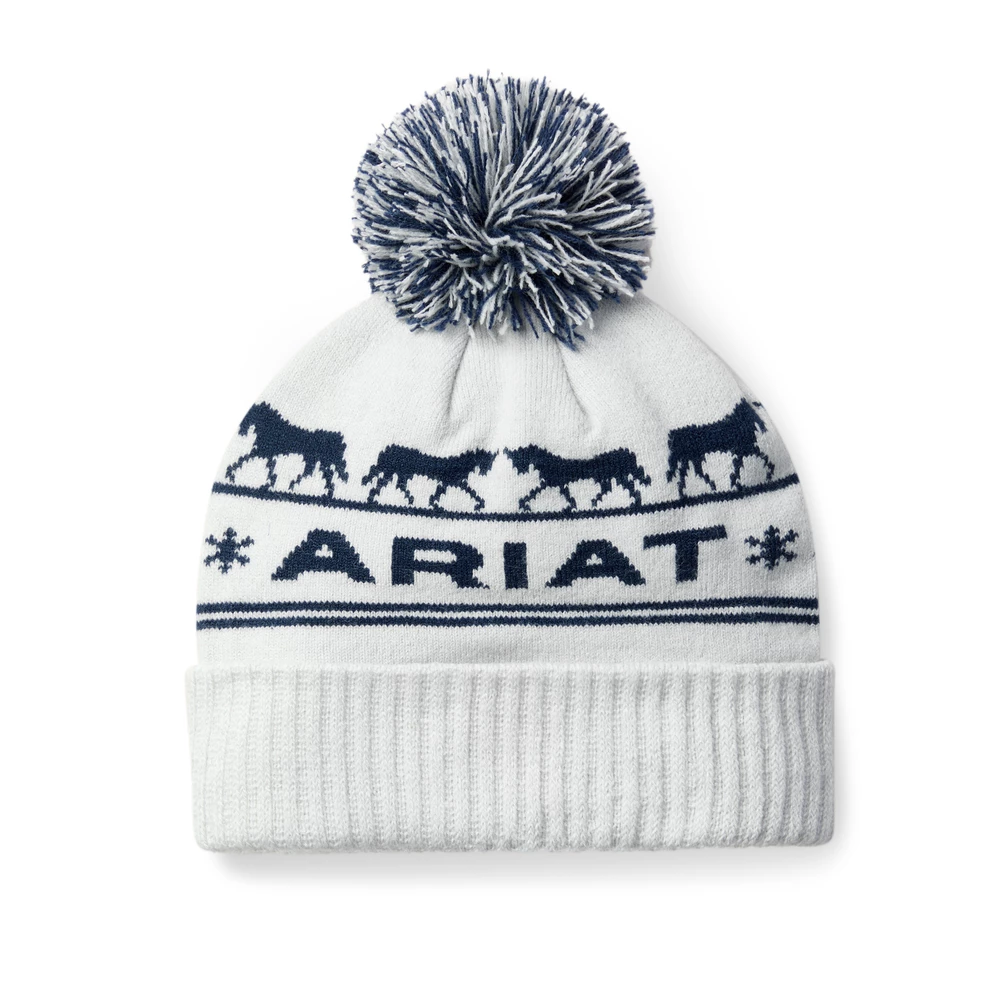 Ariat Womens Apres Ski Beanie - Off White in Off White