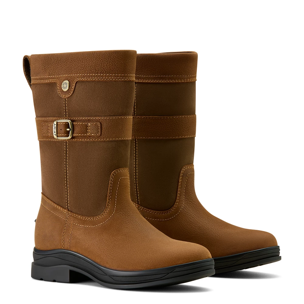 Ariat Womens Langdale Mid H2O - Baked Brown in Baked Brown